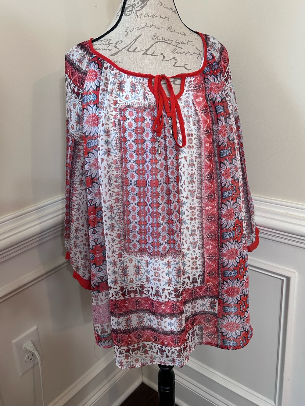 Zac‎ and Rachel Boho Peasant Tunic Top